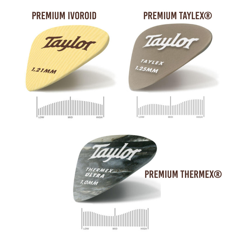 Taylor 테일러 프리미엄 아이보로이드 기타 피크 1.21mm