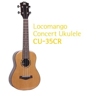 LocoMango 로코망고 CU-35CR 콘서트 우쿨렐레 (올솔리드)