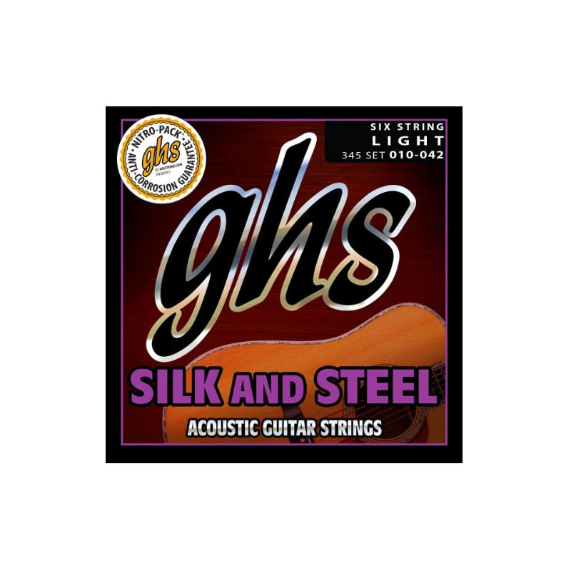 GHS Silk&amp;Steel 345 어쿠스틱 기타 스트링/기타줄
